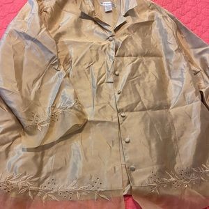 Dress barn 22/24 tan womens jacket